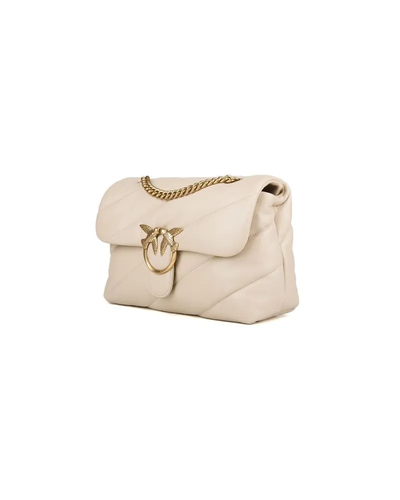 Pinko Love Puff Crossbody Bag — Beige Beige
