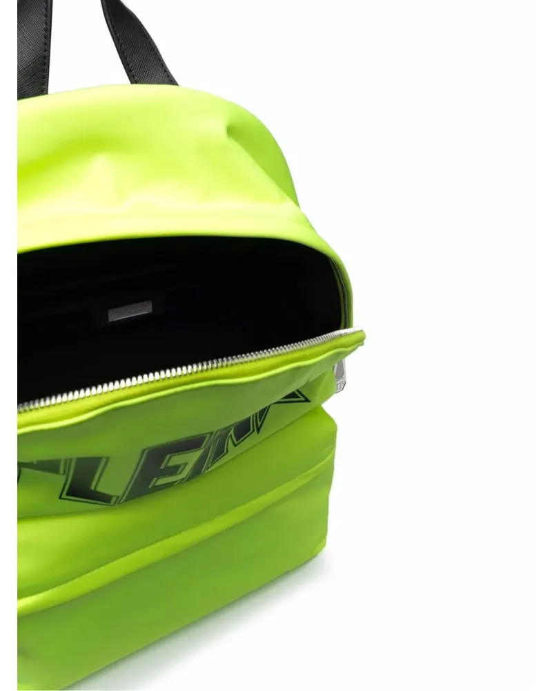 Philipp Plein Men's Iconic Plein Logo Backpack Yellow Bags > Backpacks Yellow