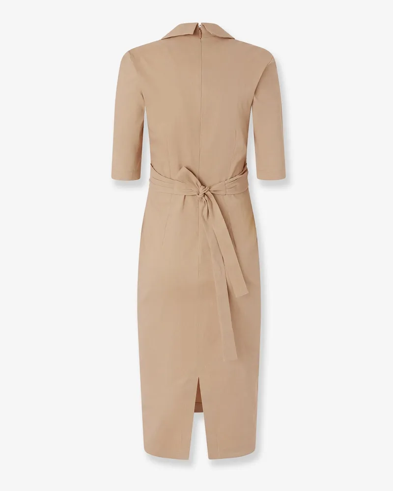 Pinko Women's Dress Allyson Linen-Blend Beige Beige