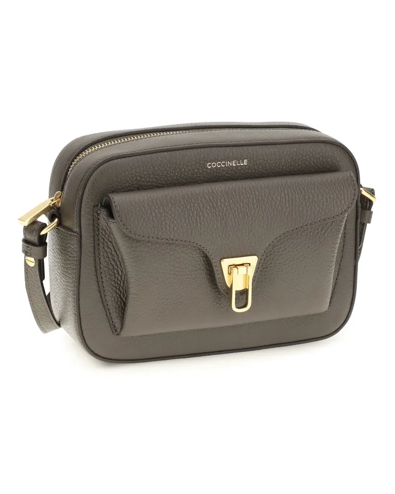 Coccinelle Women's Beat Soft Shoulder Bag Fango Calf Leather Bos Taurus Gray
