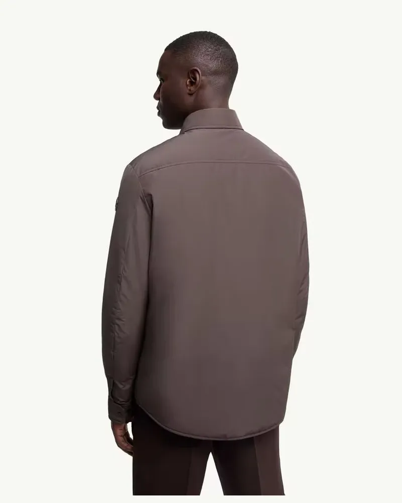 Moncler Quilted Overshirt Jacket — Khaki Khaki