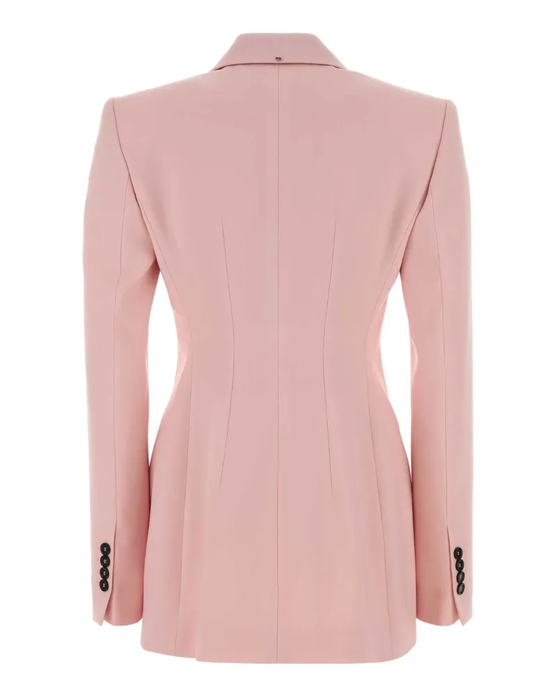 SPORTMAX Women's Pink Wool Adamo Blazer Rosa Unito Giacche E Gilet Jacket Pink