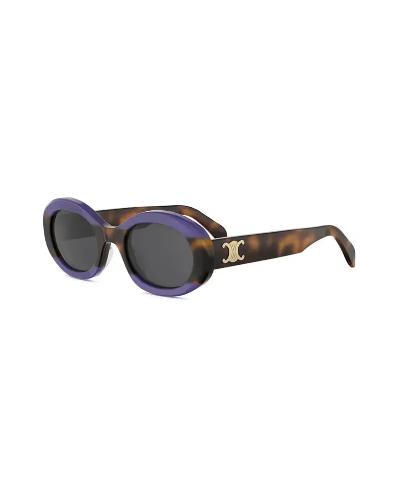 Celine CL40194U Oval Frame Sunglasses — Purple Purple