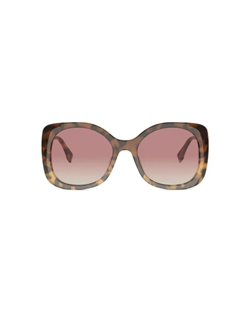Fendi Unisex Sunglasses Havana Brown