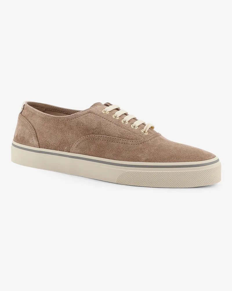 Brunello Cucinelli Men's Sneakers Beige Suede Trainers Beige