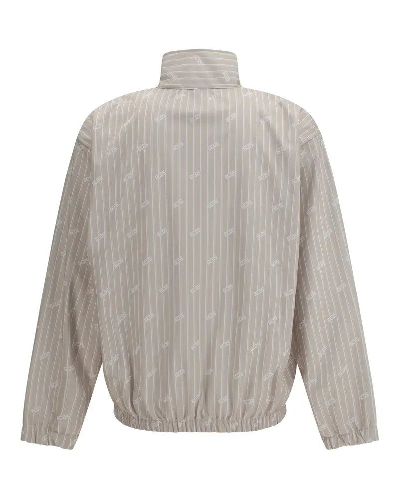 GCDS Men's Track Jacket Sandshell-Bone Polyester Sandshell/bone Beige
