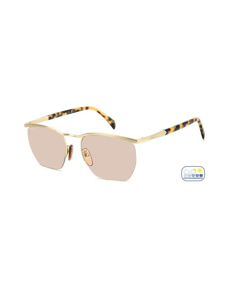 David Beckham Men's Sunglasses Gold Metal Gold