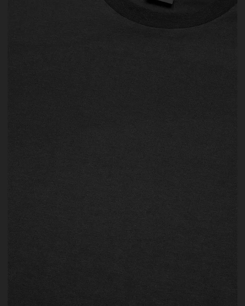 HUGO BOSS Men's Cotton T-Shirt Black T-Shirts And Polos Black