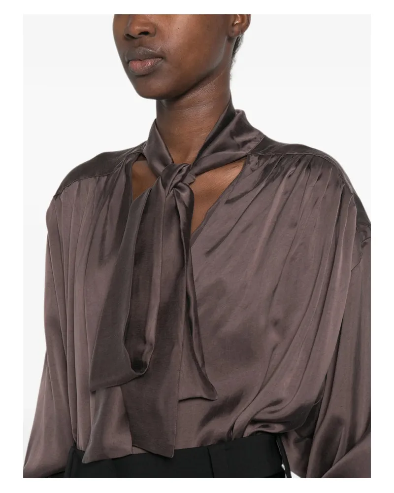 ANDAMANE Ronoi Blouse — Brown Brown