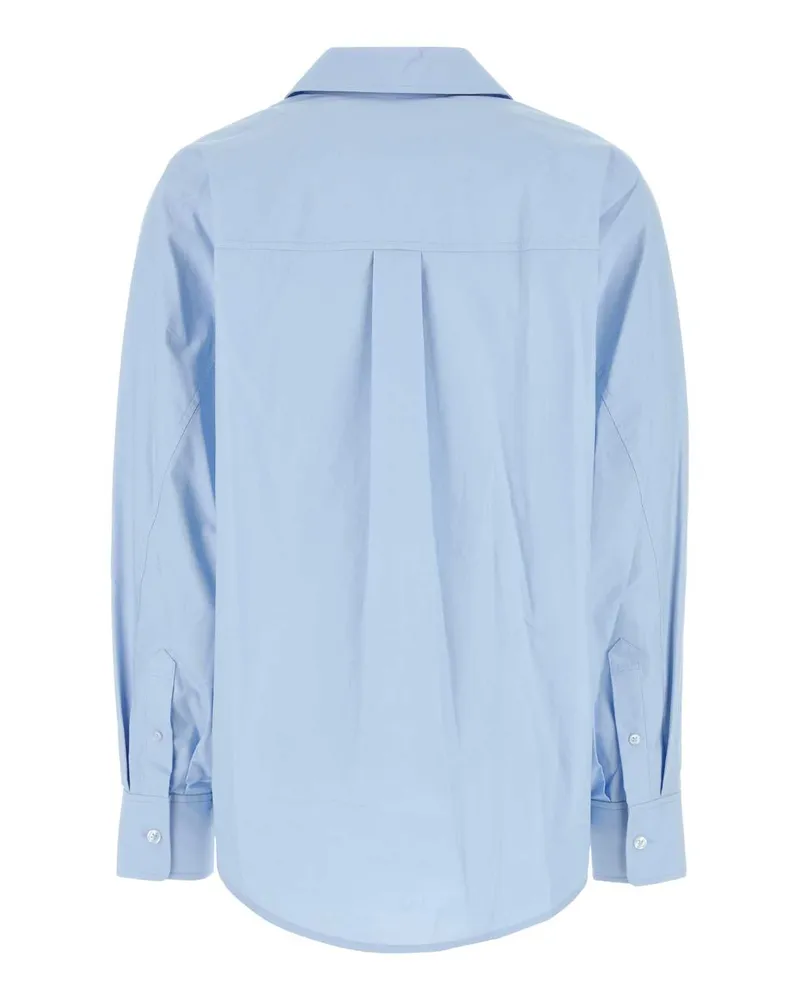 Alexander Wang Women's Light Blue Poplin Oversize Shirt Oxfordblue Body-Exterieur: Cotton Camicie Body/exterieur Blue