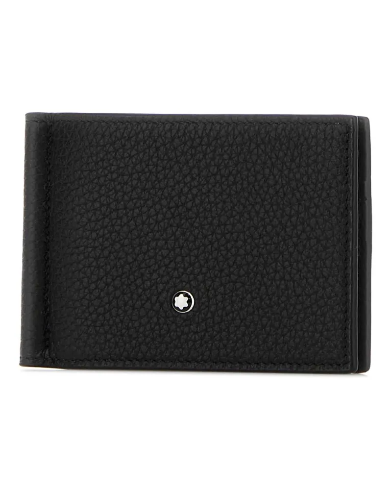 Montblanc Men's Black Leather Card Holder 000 Portafogli Wallet Black