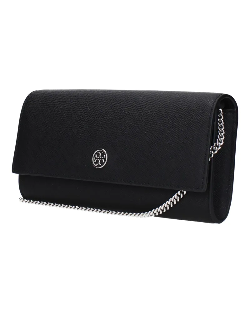 Tory Burch Women's Black Leather Clutch Bag Black