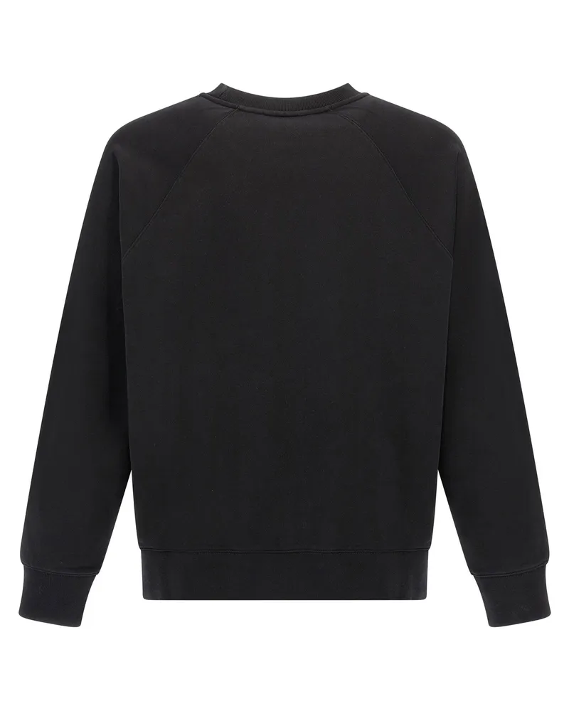 Kitsuné Logo-Embroidered Sweatshirt — Black Black