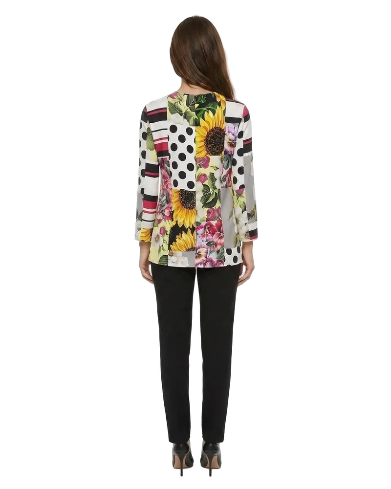 Dolce & Gabbana Women's Multicolor Elastane Pattern Shirt Multicolor