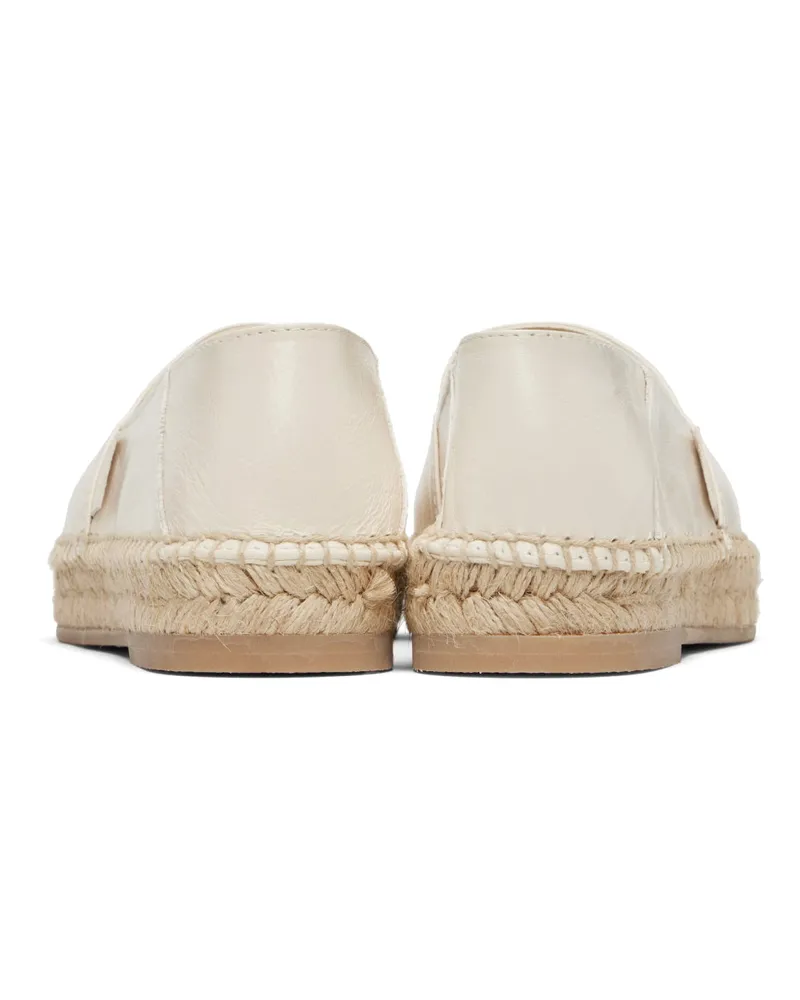AMI Paris Women's Logo Slip-On Espadrilles White Shoes > Flats White