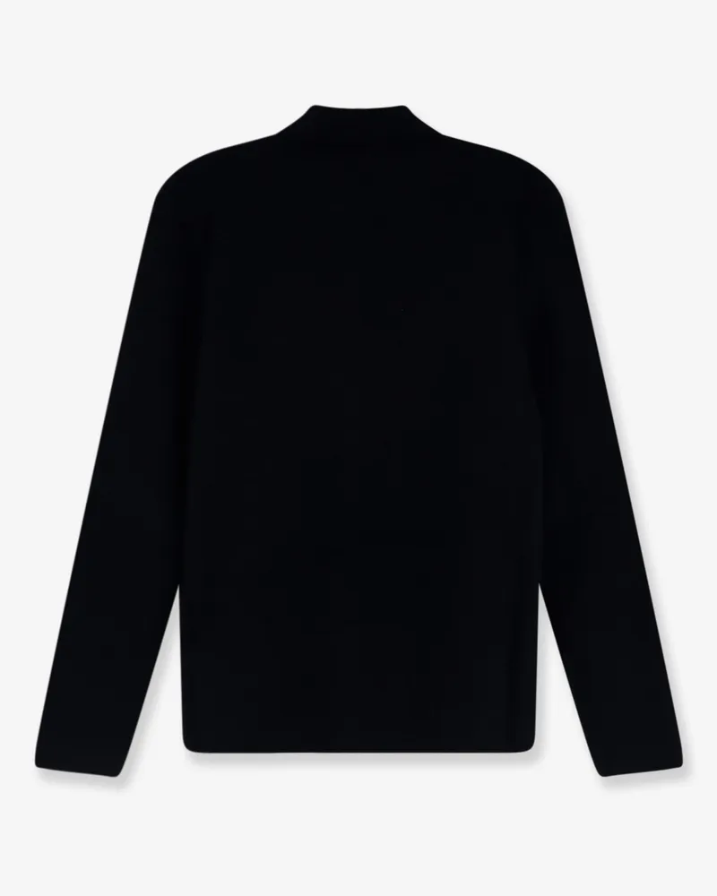 Loro Piana Men's Cardigan Petunia Black Cashmere Sweater Black