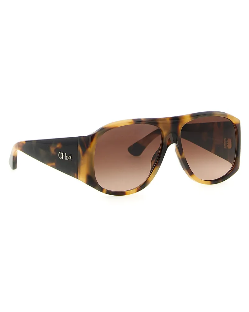 Chloé Oversized Tortoiseshell Sunglasses — Tortoiseshell Tortoiseshell