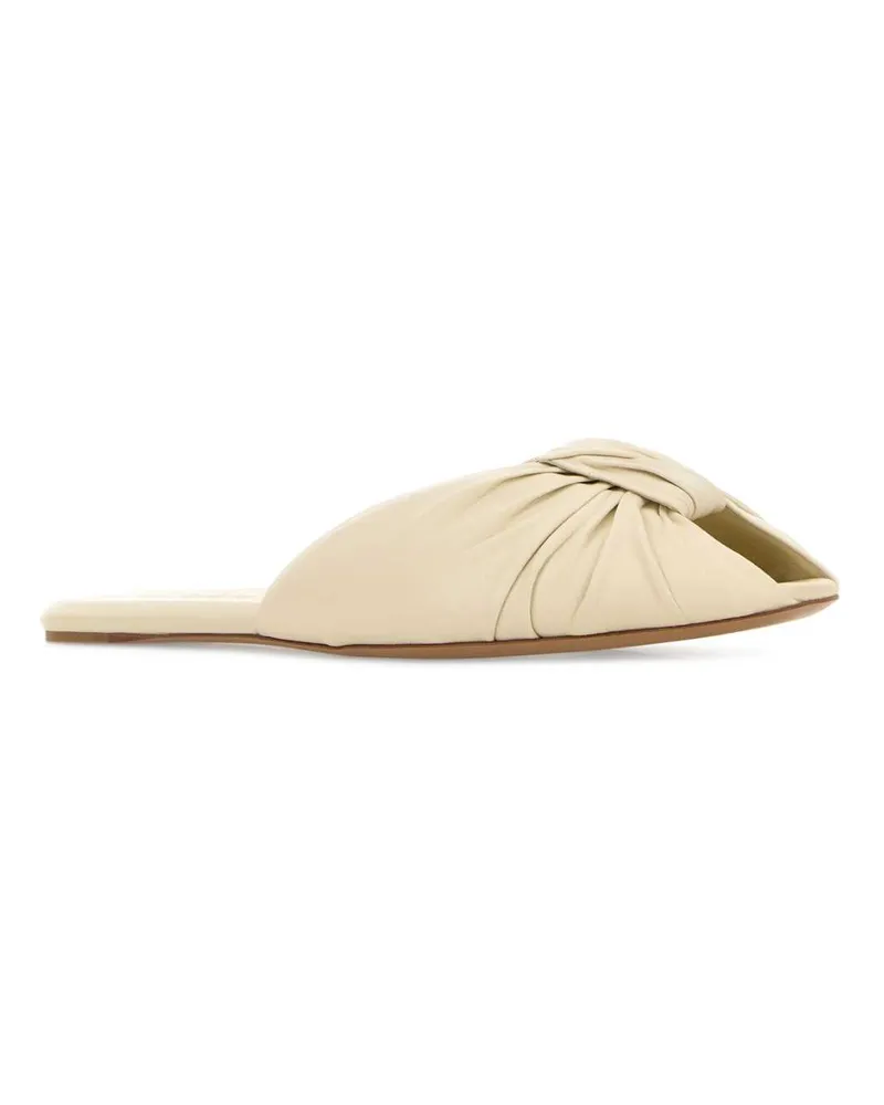 Chloé Ch26u18dxa 22o Softivory Slippers Flat Shoes Beige