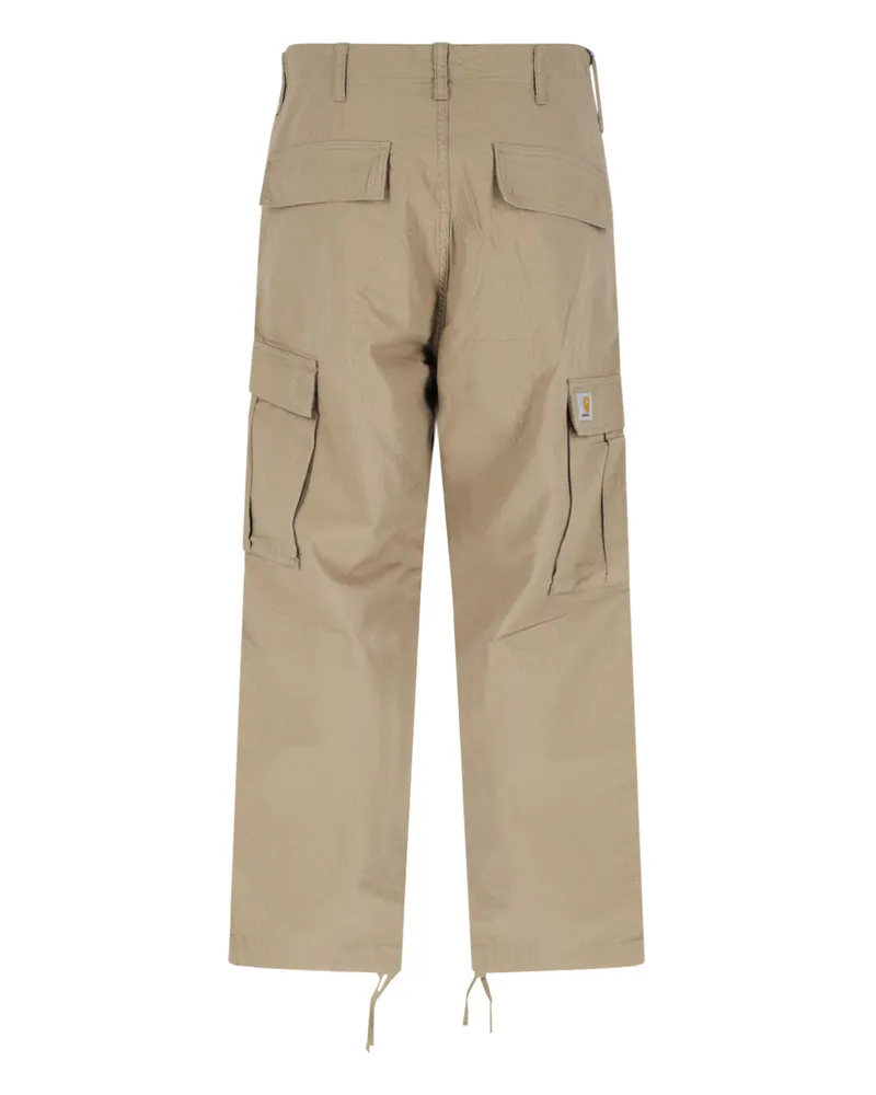 Carhartt WIP Men's Trousers Beige Cotton Beige