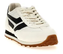Men's Bicolor Polyester Athletic Sneakers