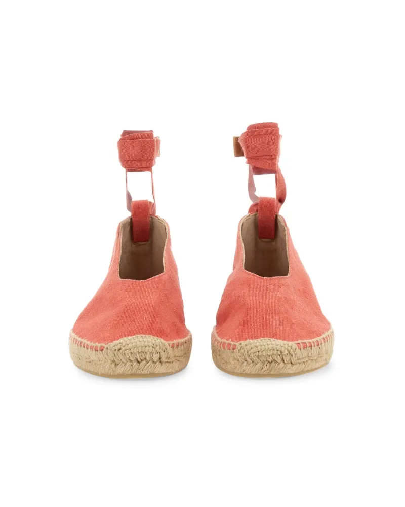 Castañer Cotton Espadrille Flat — Pink Pink