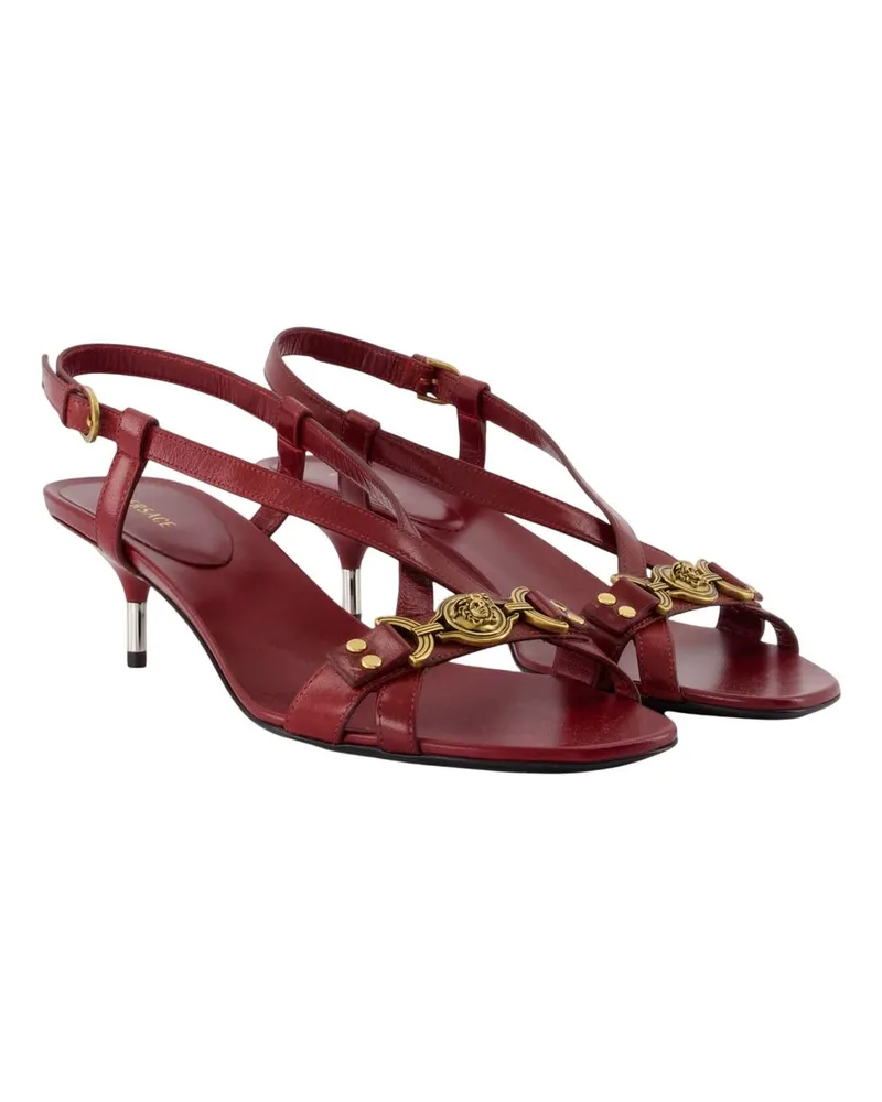 Versace Women's Pumps, Size 50 –  Leather Red Goatskin Shoes - Pumps Red