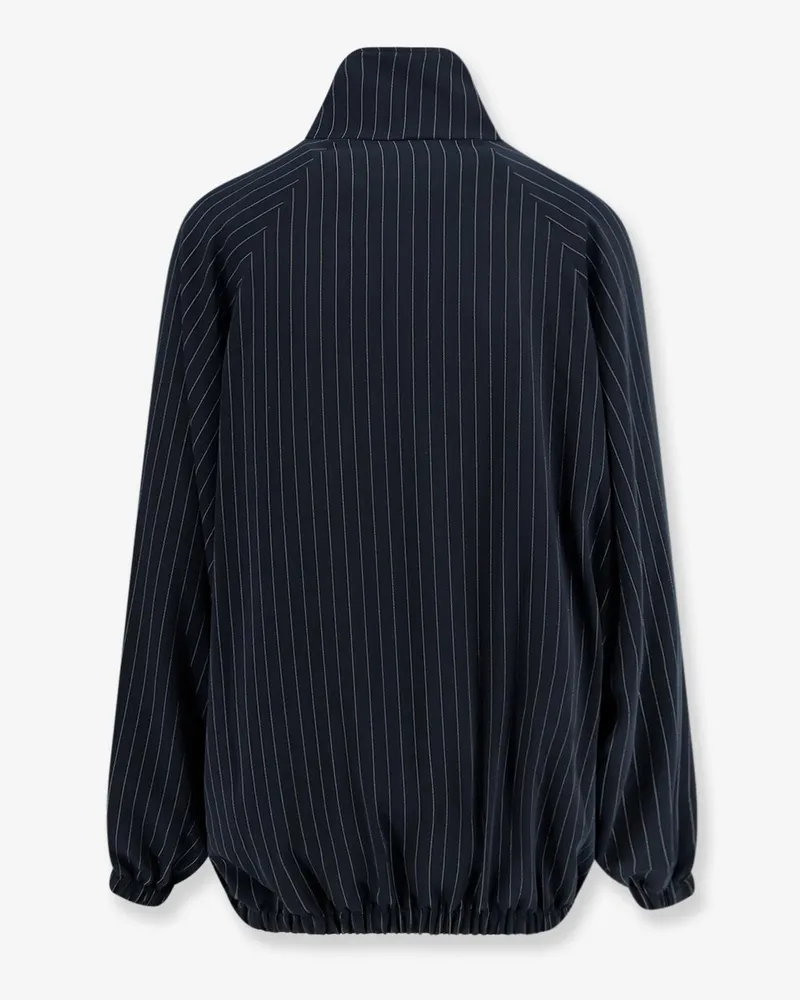 FRANKIE Shop Women's Jacket Baxter Pinstripe Blue Recycled Polyester Blue