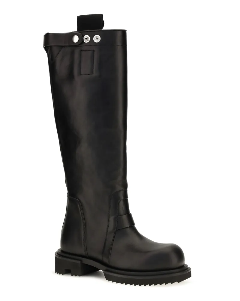 Rick Owens Women's Gabe Leather Knee-High Boots Black Black
