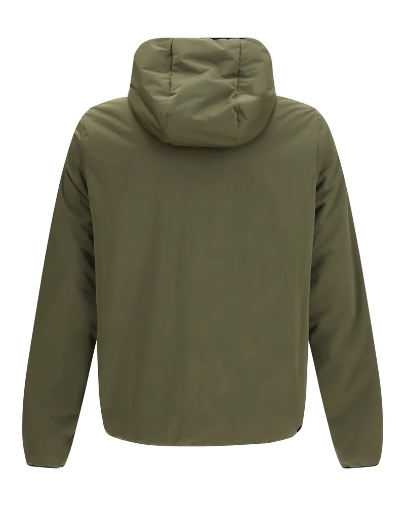 Moncler Quilted Goose Down Down Jacket — Green Green