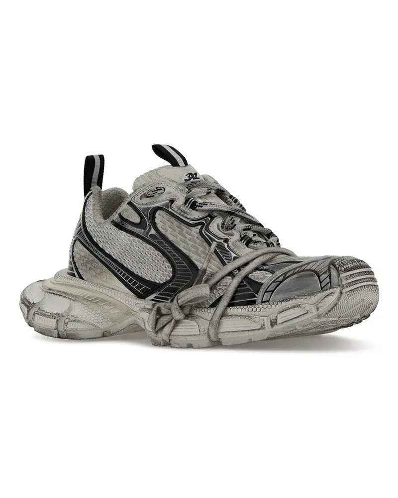 Balenciaga 734731w3xl4 9710 Eggshellblack T Polyurethane Sneaker Beige