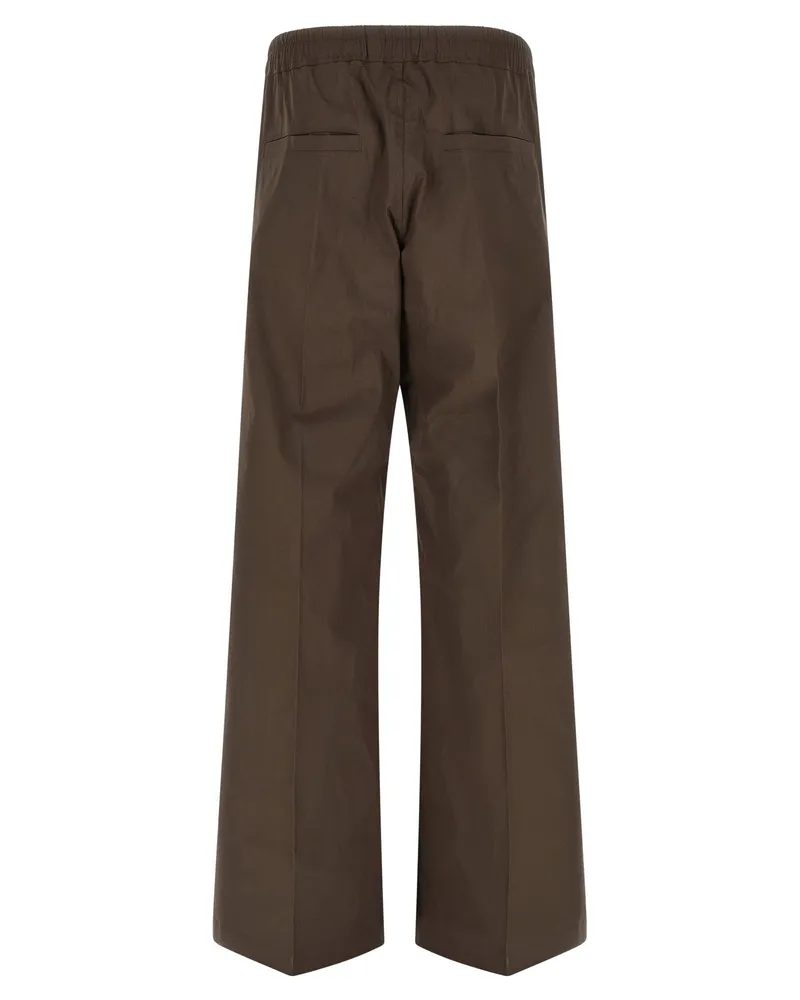 Rick Owens Men's Brown Cotton Cargo Pants Brown
