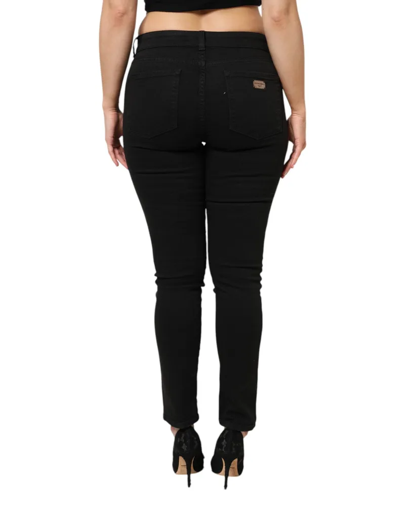 Dolce & Gabbana Skinny Denim Jeans — Black Black