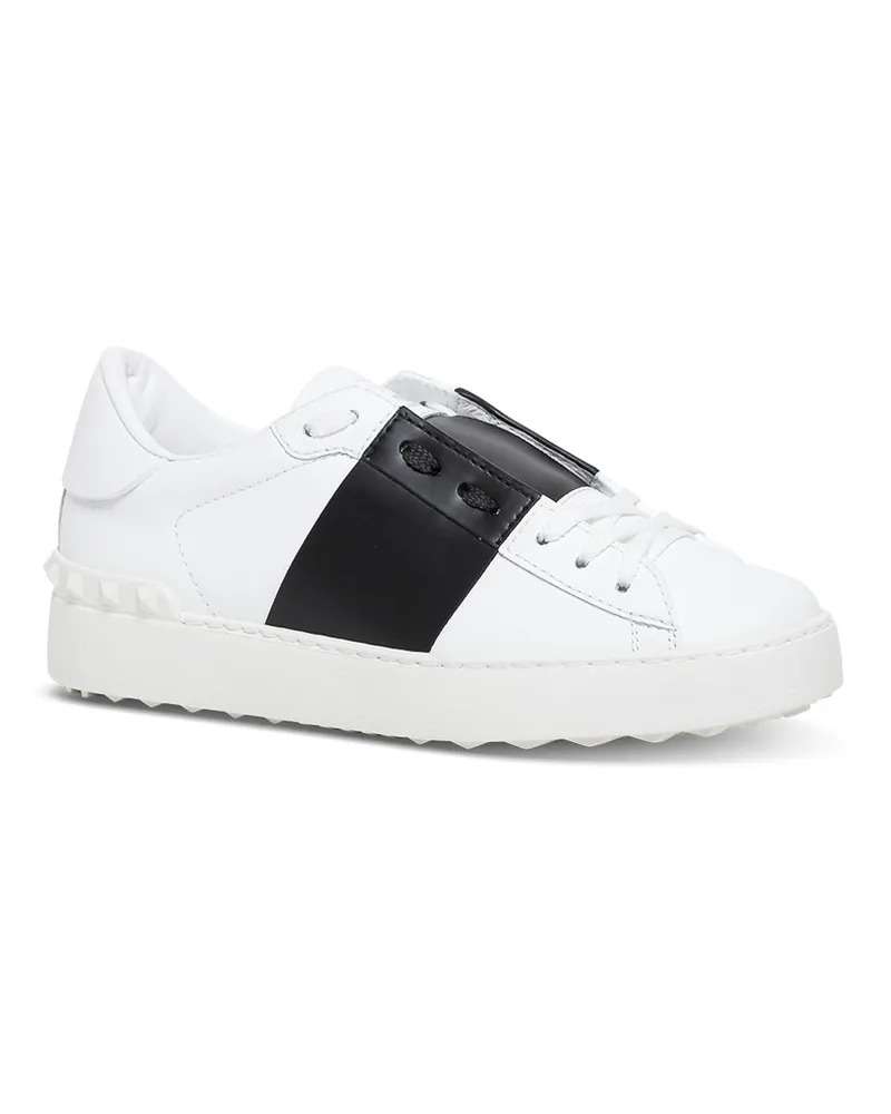 Valentino Garavani Women's Sneakers Open White Leather Calfskin Trainers White