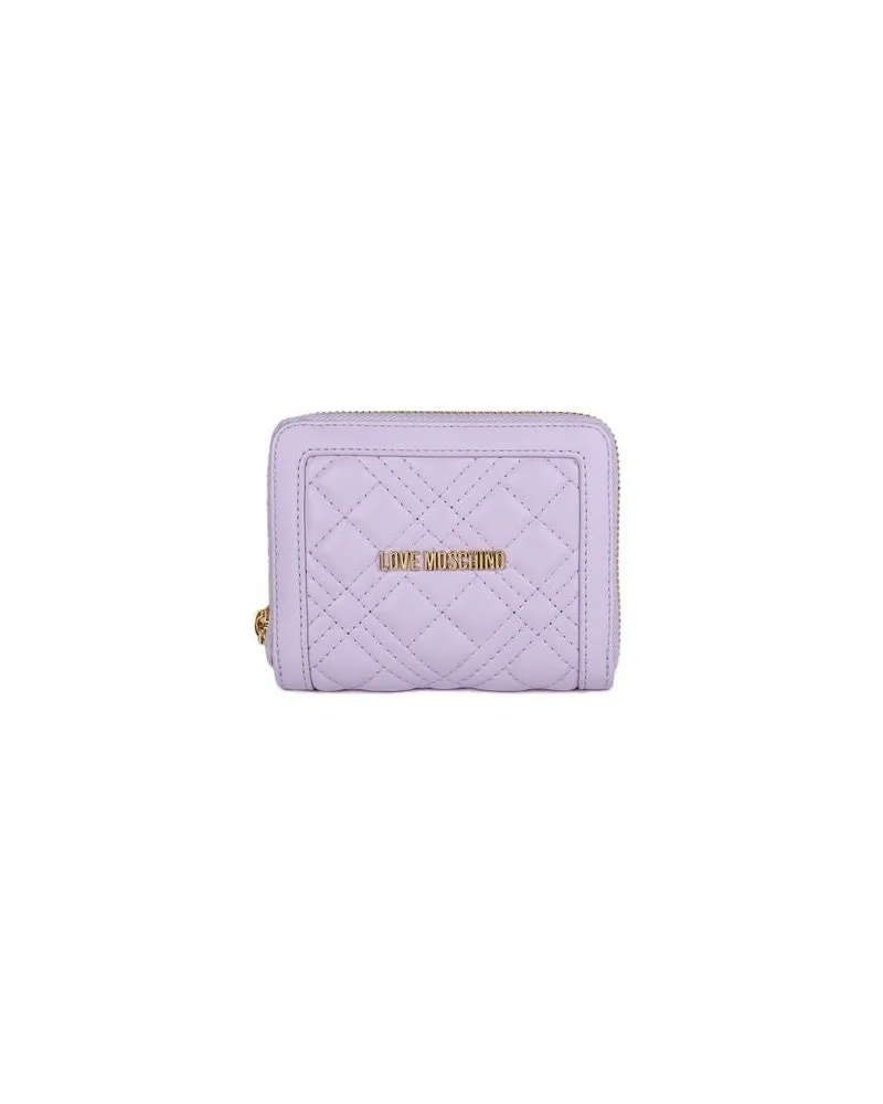 Moschino Women's Wallet Purple Polyurethane Bags Purple
