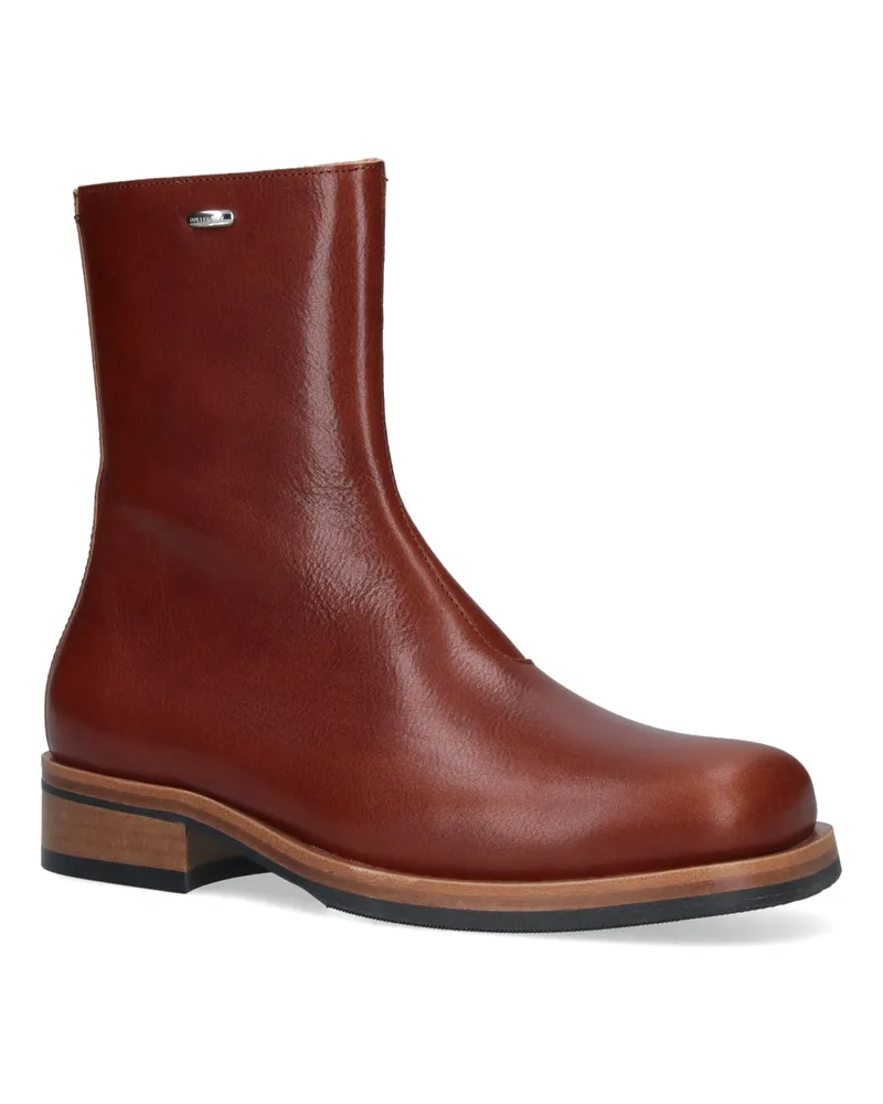 Our Legacy Unisex Boots Brown Cow Leather Brown