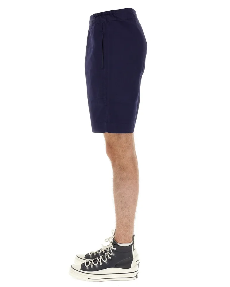 Umbro Logo Patch Bermuda Shorts — Blue Blue