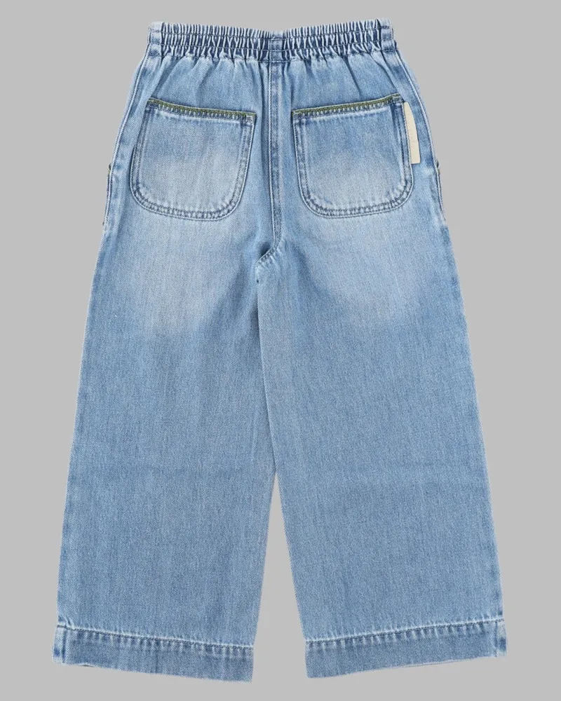 Stella McCartney Embroidered Denim Jeans — Blue Blue