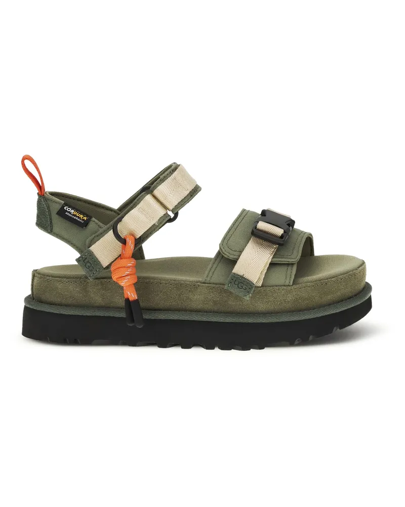 UGG Women's Sandals Goldenstar Wildwood Burnt Olive Upper: Other Materials Green