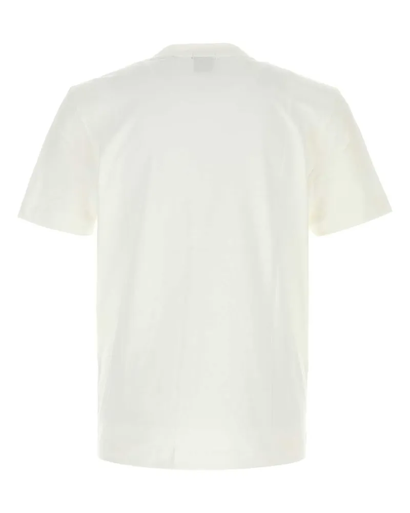 HUGO BOSS Men's White Cotton T-Shirt Exterior Exterior: T-shirts And Polos White