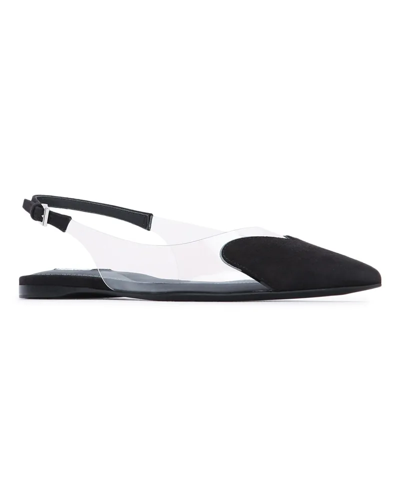 Alaïa Women's Flat Slingbacks Noir Raffia Ballerine Shoes Black