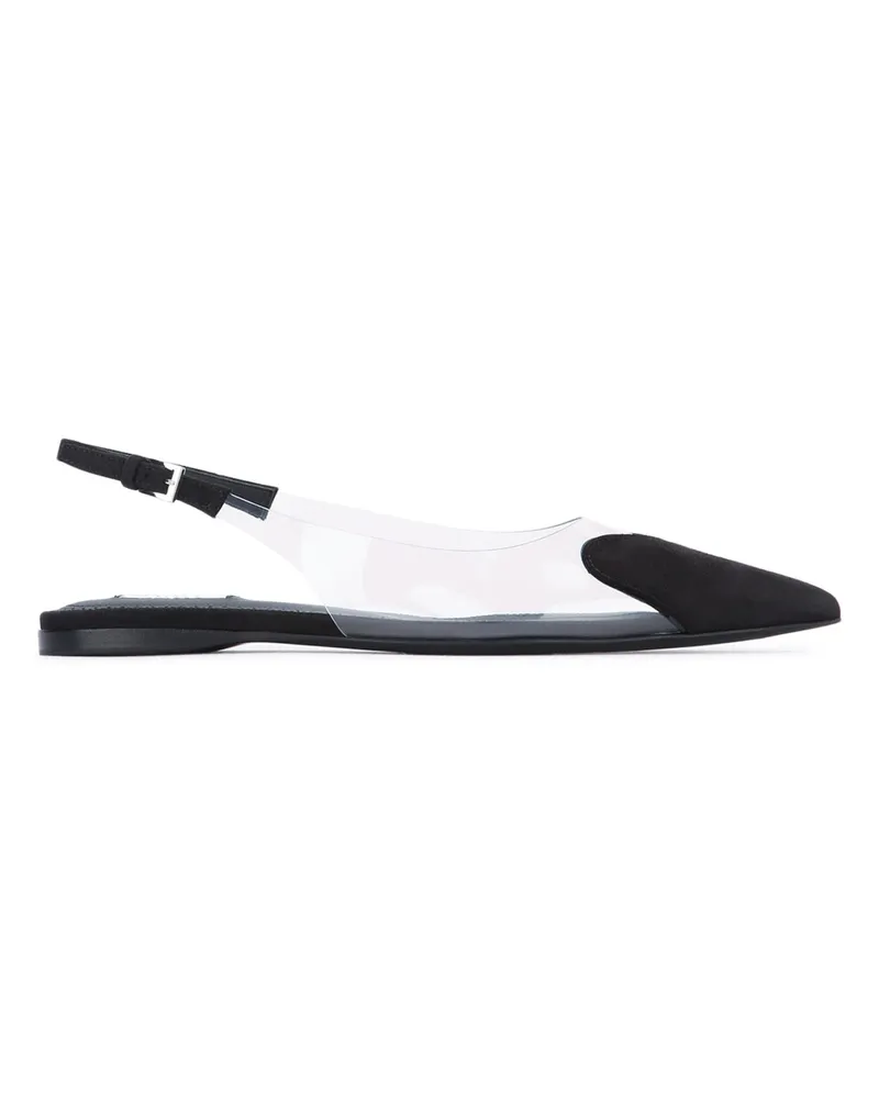 Alaïa Women's Slingbacks Flat Black Raffia Black