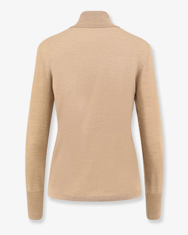 ASPESI Women's Turtleneck Sweater Virgin Wool Beige Beige