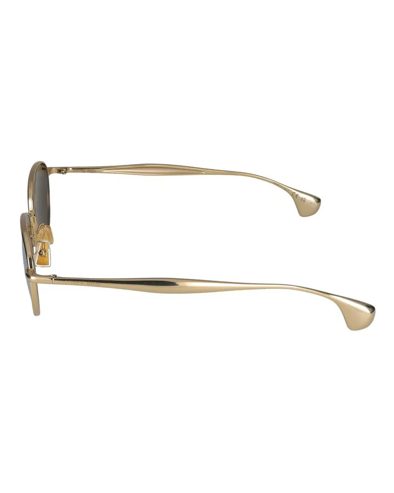 Bottega Veneta Unisex Sunglasses  Bv1396s 002 Gold 20-140 Metal Gold