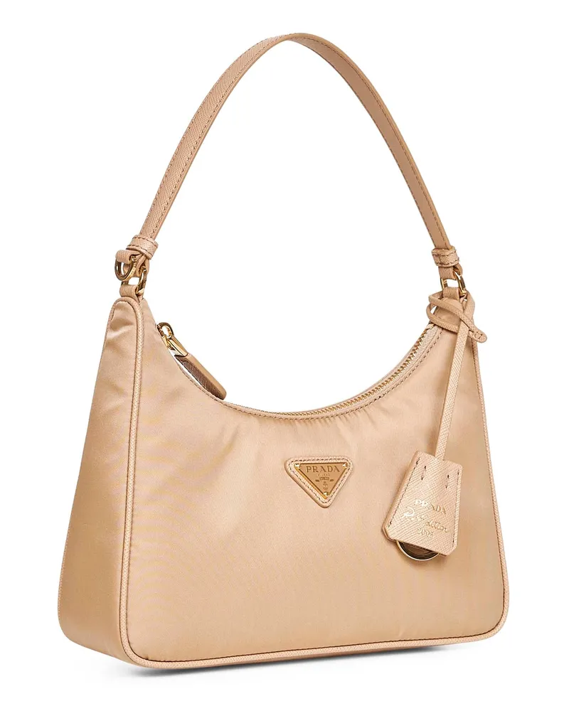 Prada Women's Mini Bag Re-Edition 2005 Camel Recycled Polyamide Camel