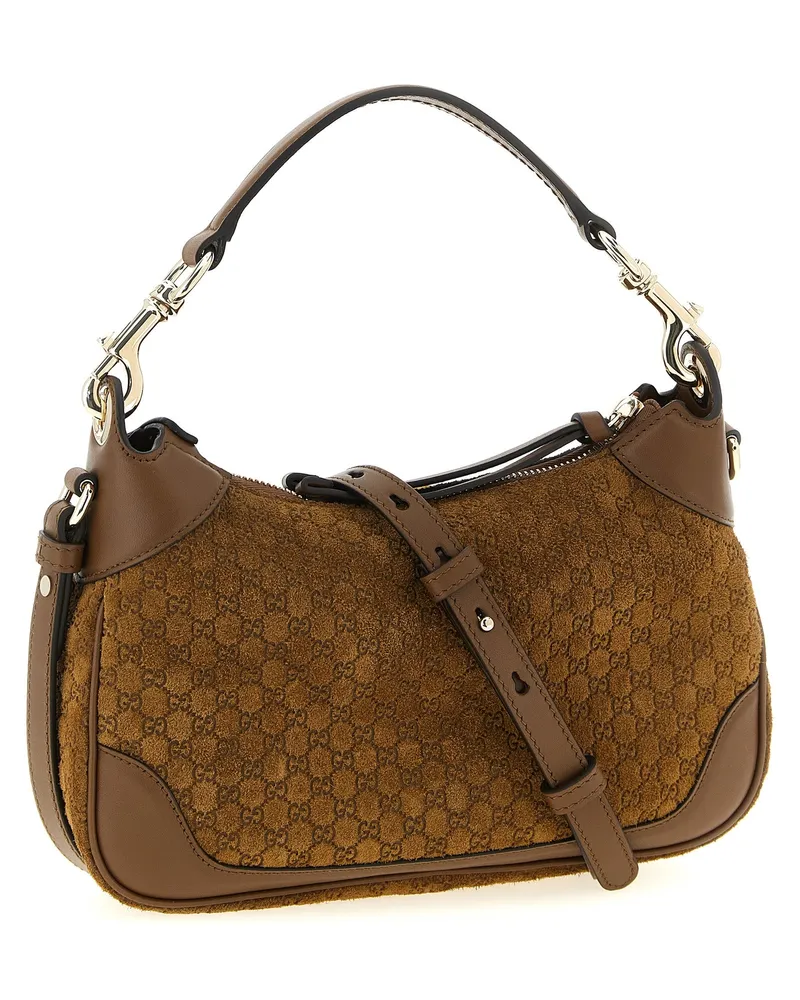 Gucci Women's Brown Calfskin Shoulder Bag Brown