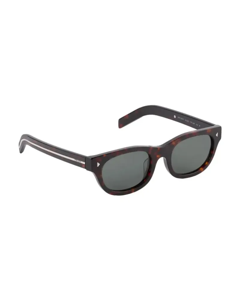 Prada SPRC09C051F17N Tortoiseshell Acetate Sunglasses — Brown Brown