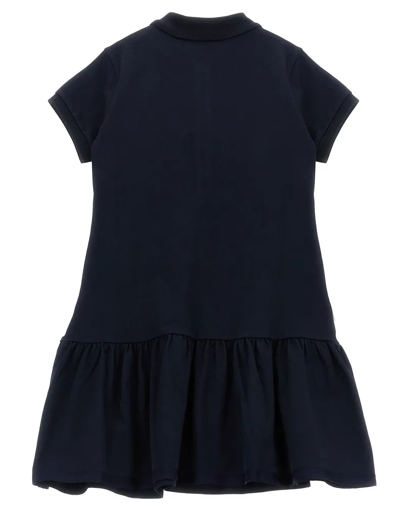 Moncler Stretch Cotton Piquet Polo Polo Dress — Navy Navy
