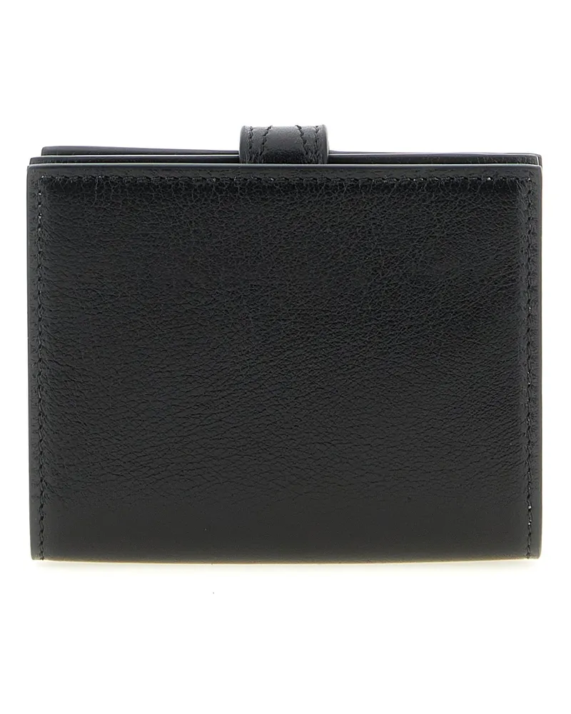 Chloé Women's Black Buffalo Leather Cardholder Accessory Black