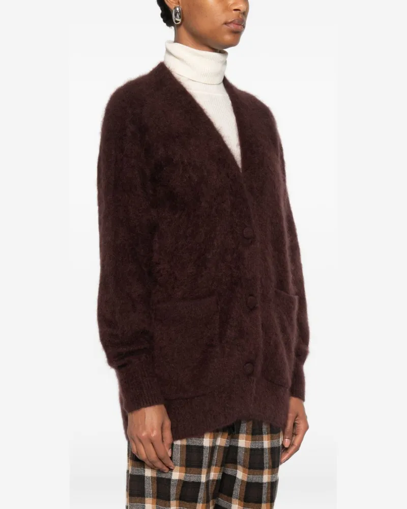 forte_forte Cashmere Cardigan — Brown Brown