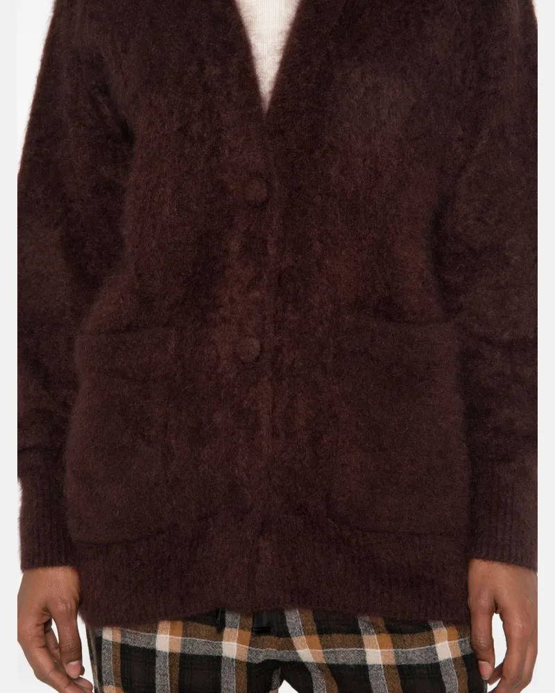 forte_forte Cashmere Cardigan — Brown Brown